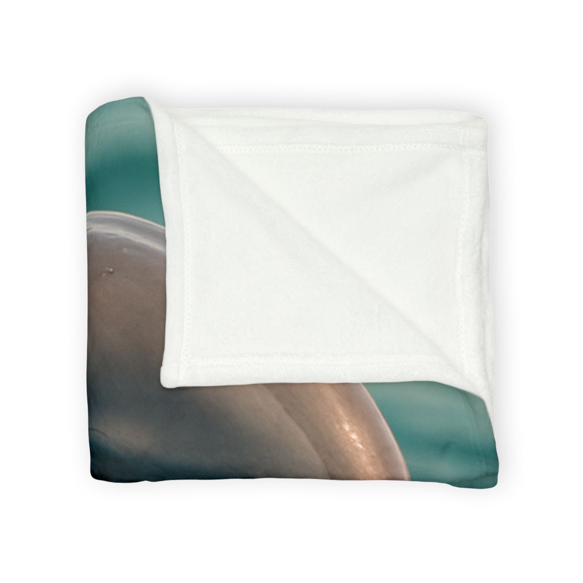 Silver Glide Bottlenose Dolphin soft fleece blankets