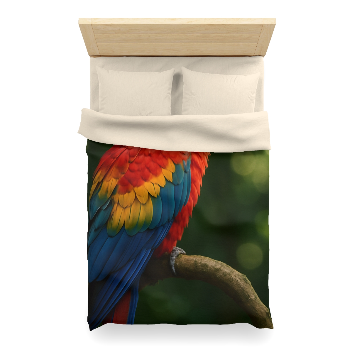 Canopy Flame Scarlet Macaw custom duvets