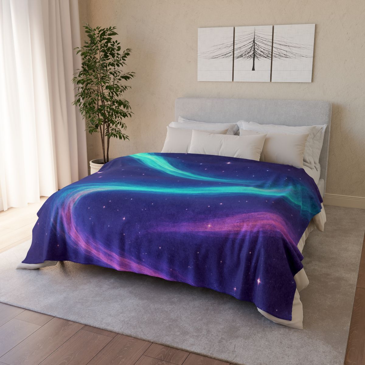 Aurora Plasma Ribbon Drift warm winter blankets