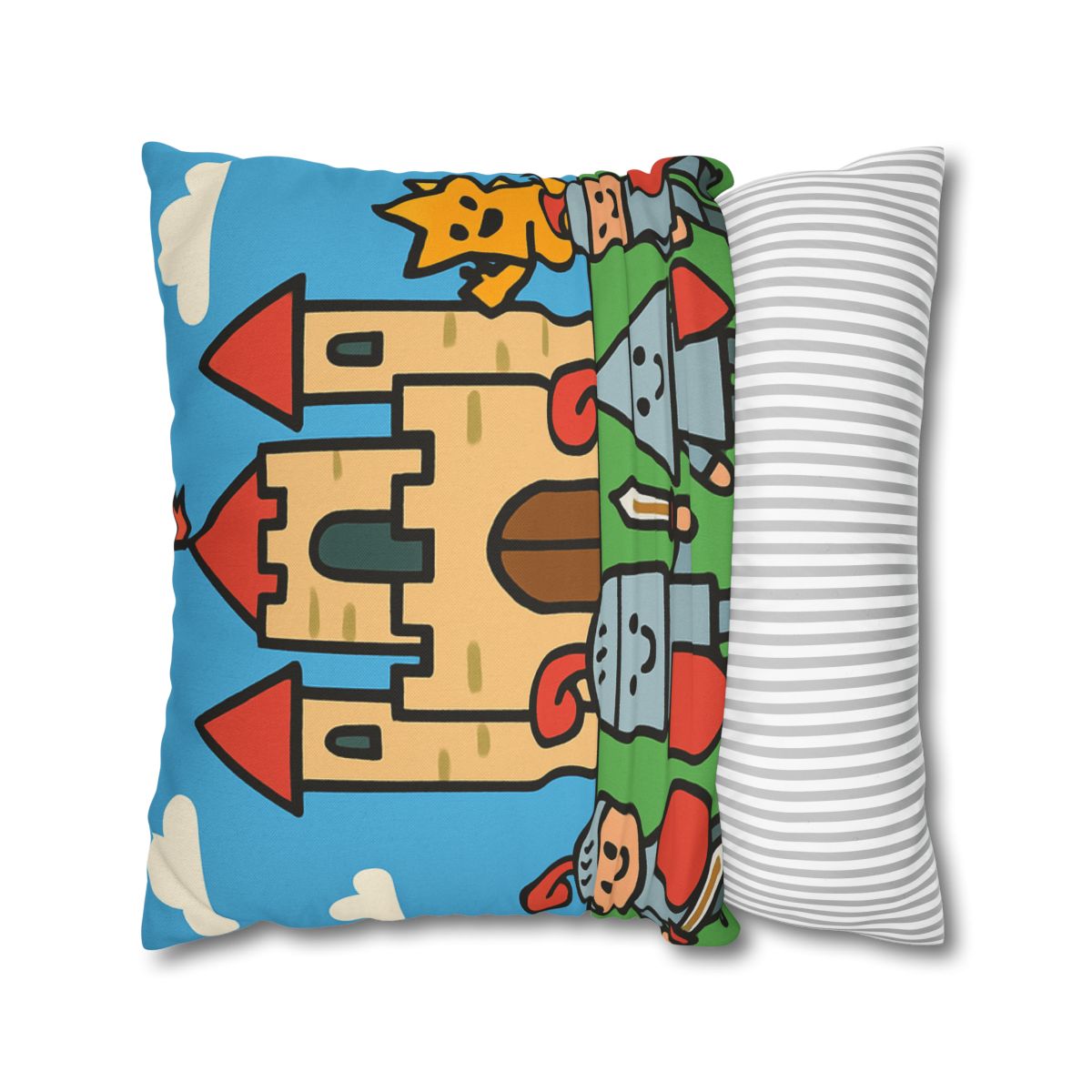 Castle Of Shape Knights designer print pillow cases