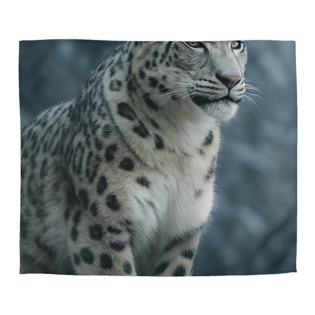 Crest Of Silence Snow Leopard custom duvets