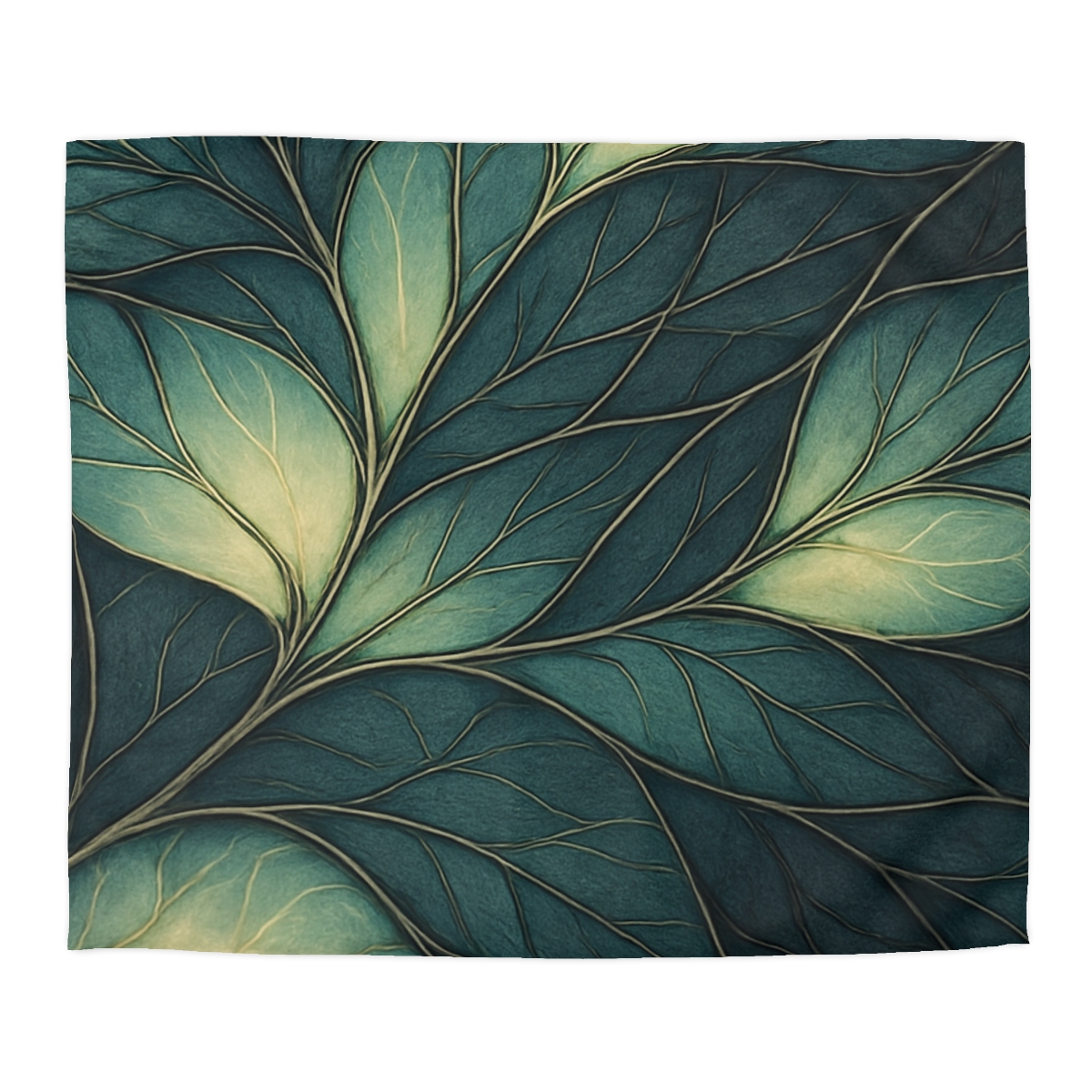 Vein Lattice Aurora Bloom designer printed duvets