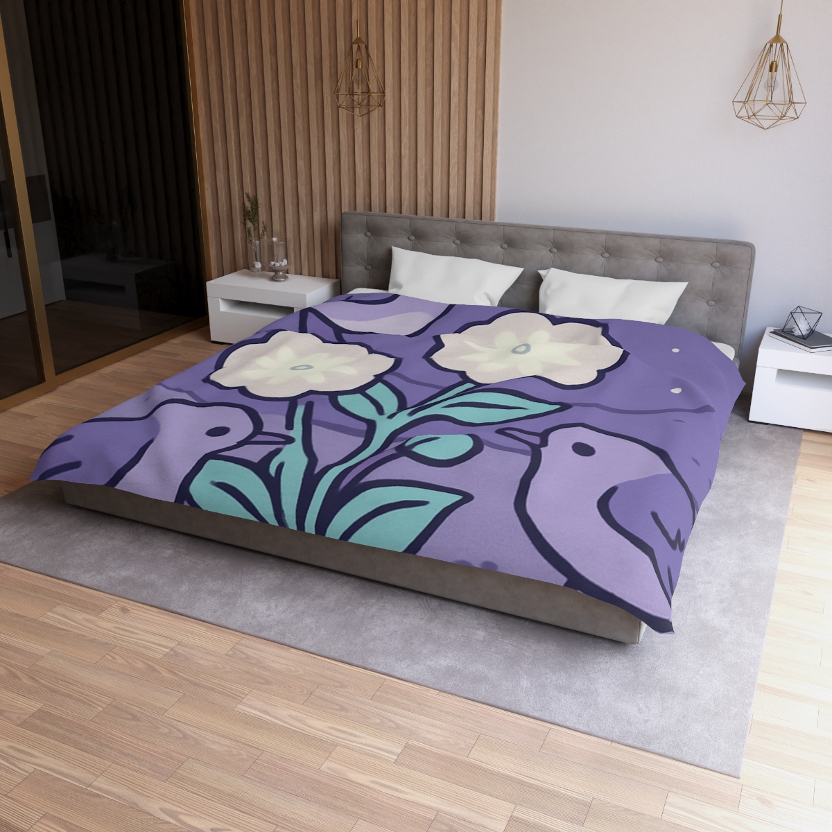 Moon Garden Nightingales stylish duvet covers