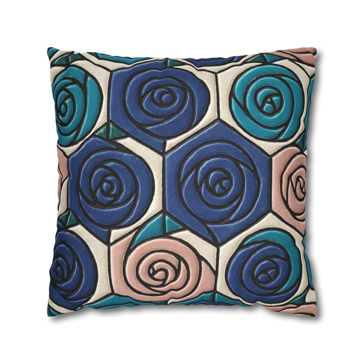 Bud Spiral Mosaic Tiles stylish decorative pillowcases