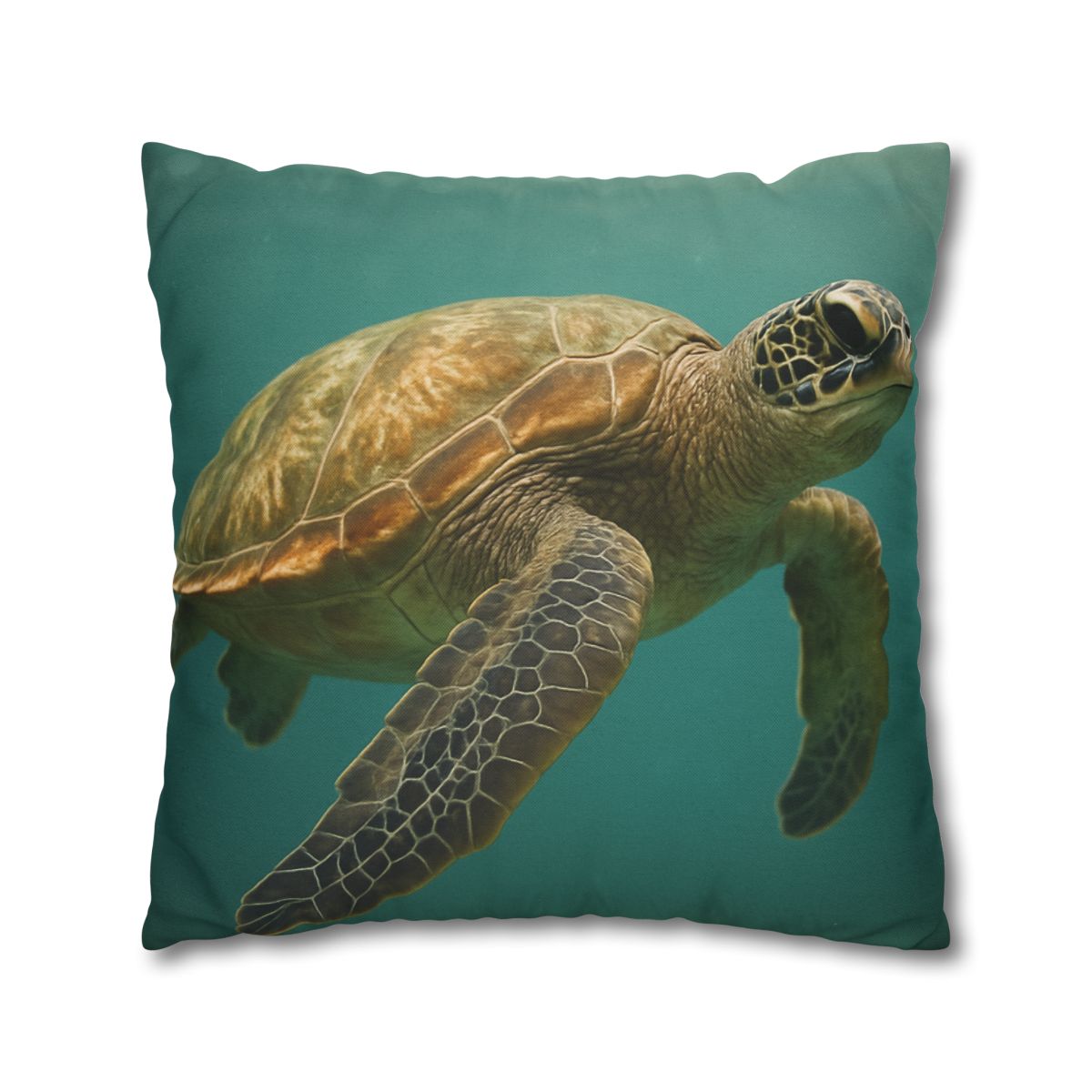 Amber Stillness Green Sea Turtle trendy patterned pillow cases