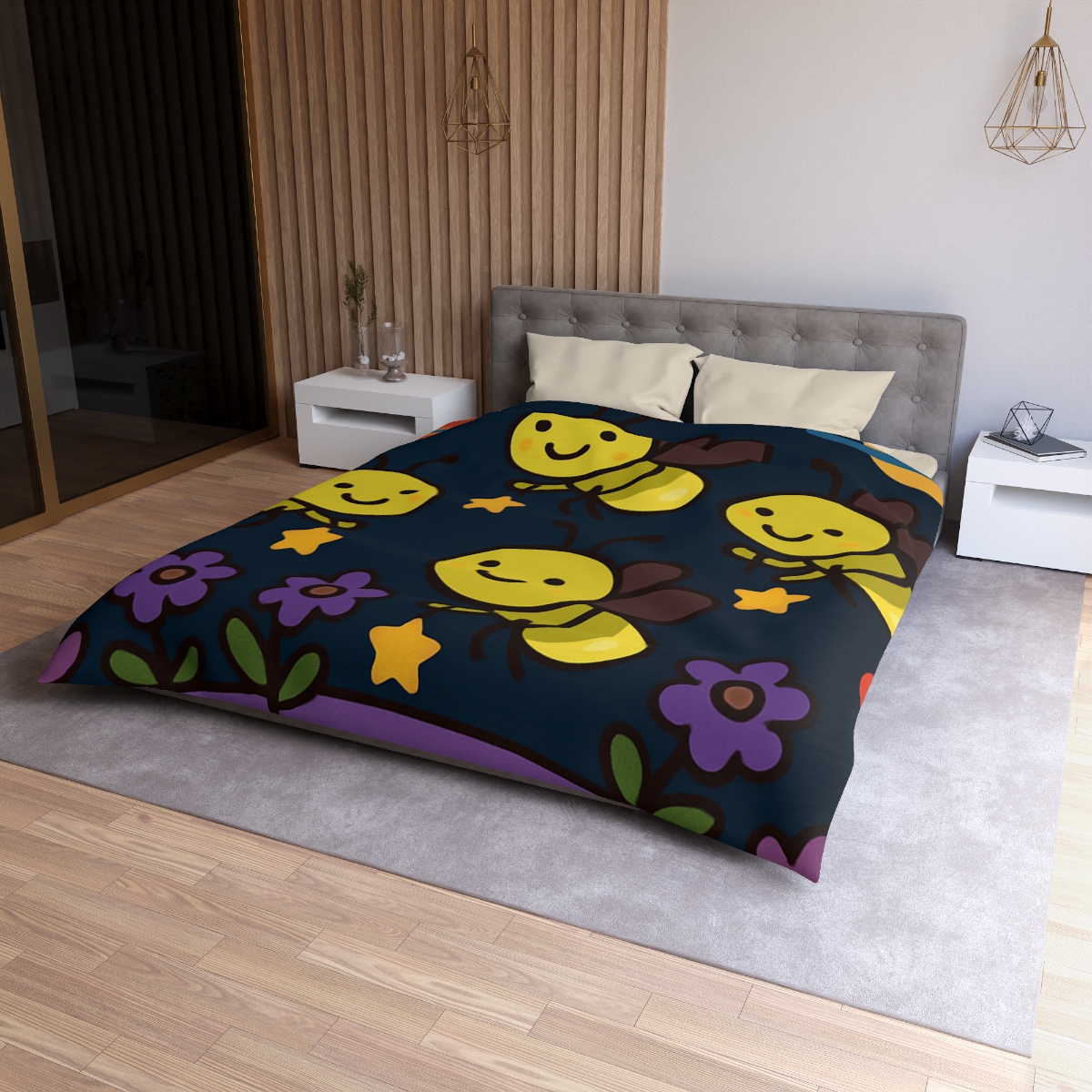 Galaxy Garden Of Singing Fireflies stylish duvet covers