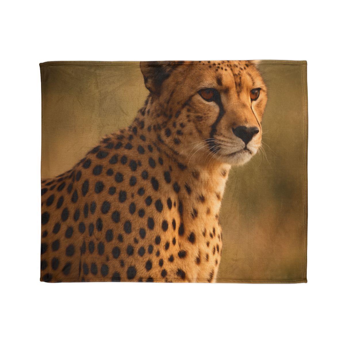 Amber Gaze Cheetah designer printed blankets