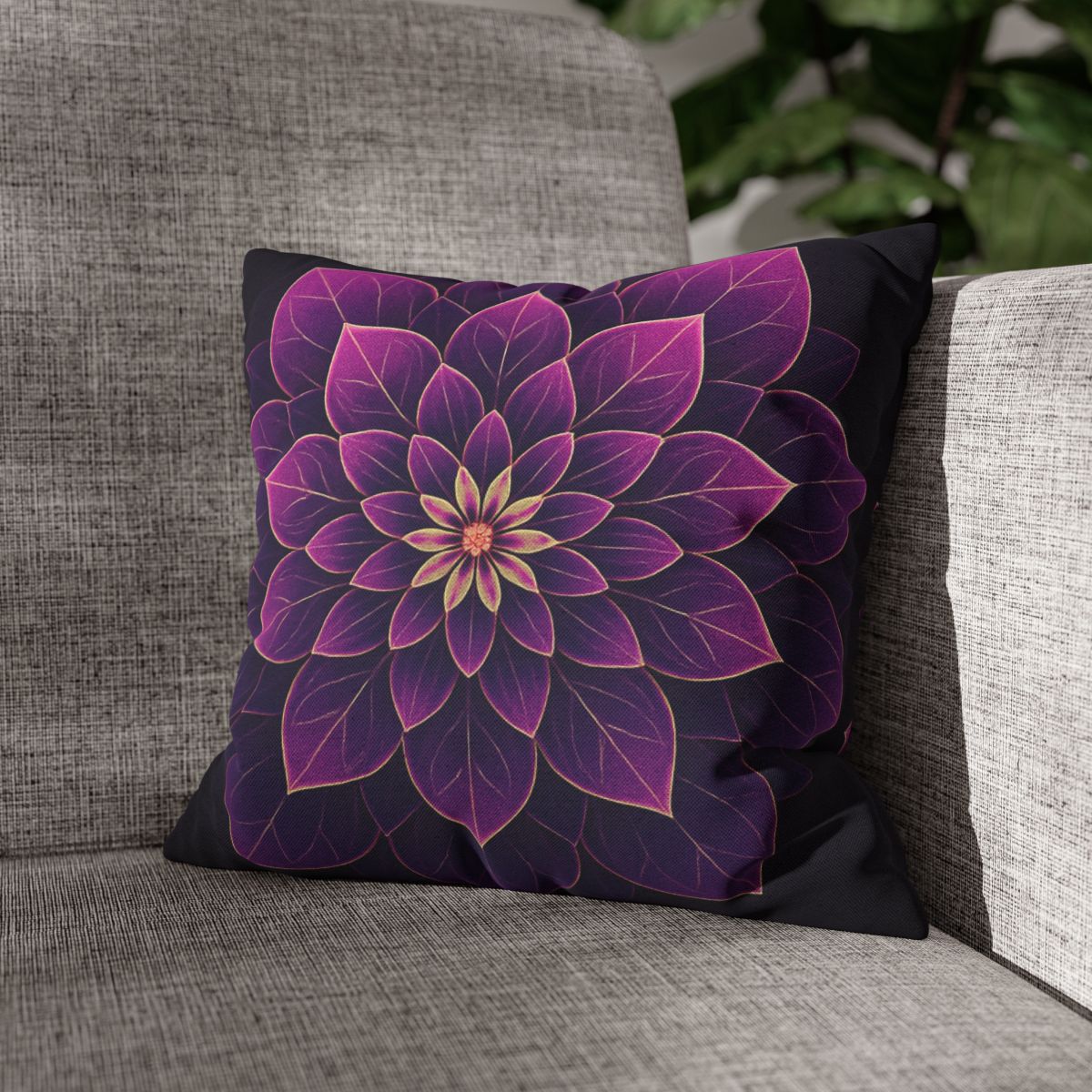 Petal Prism Mandala custom pillow cases