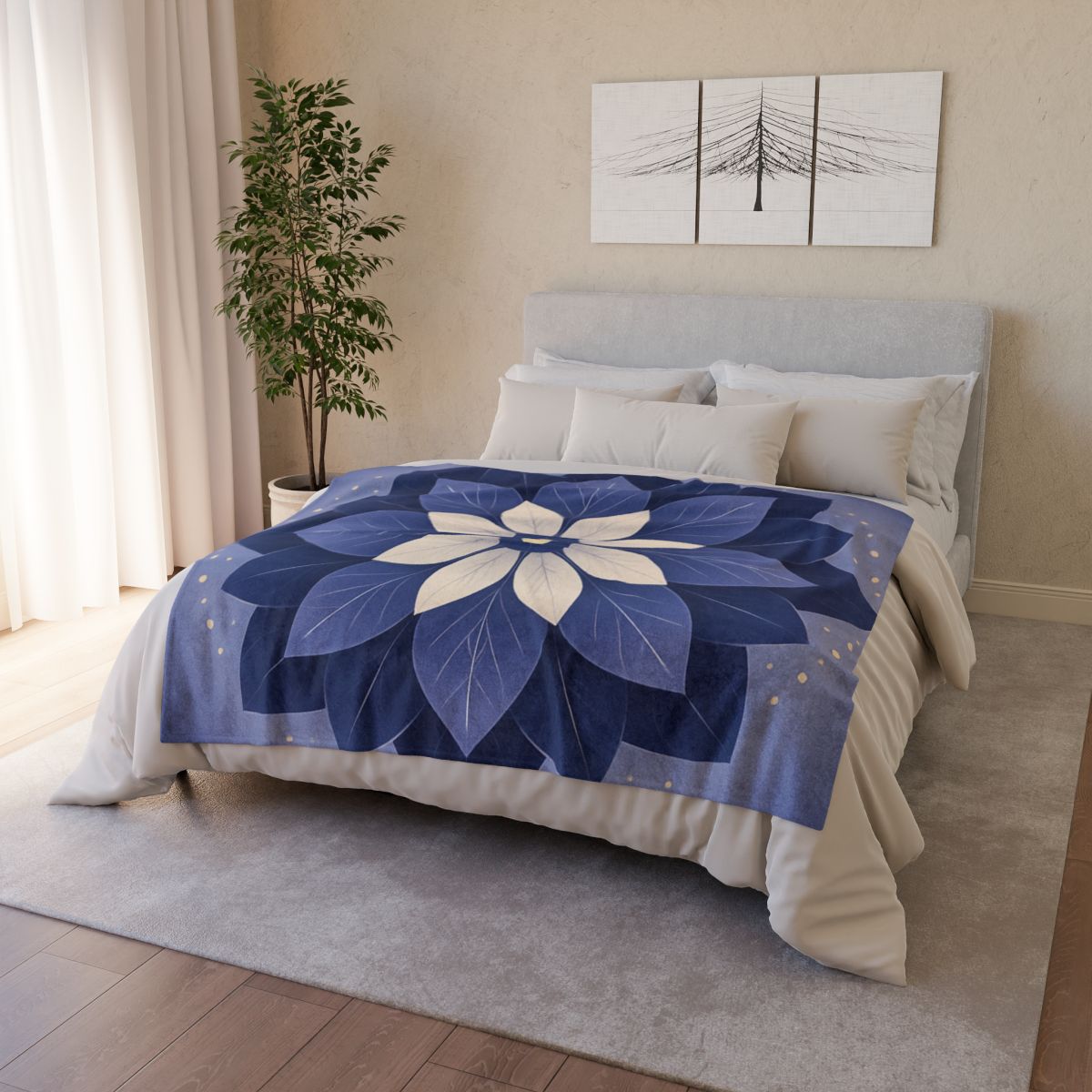 Petal Prism Mandala personalized cozy blankets