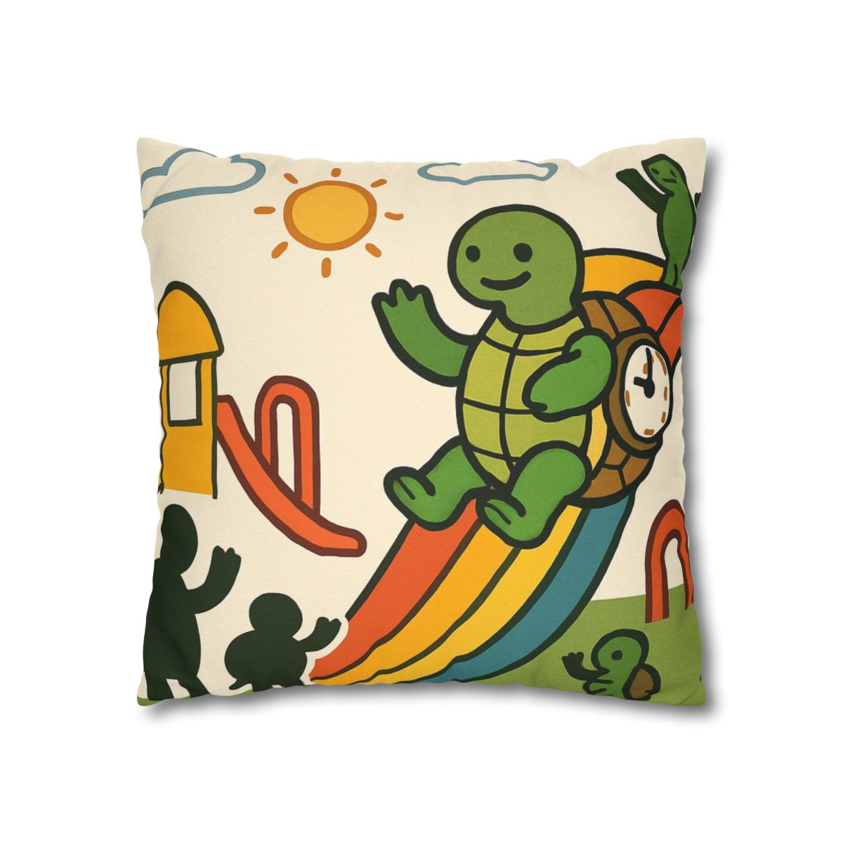 Time Traveling Tortoise Playground stylish decorative pillowcases