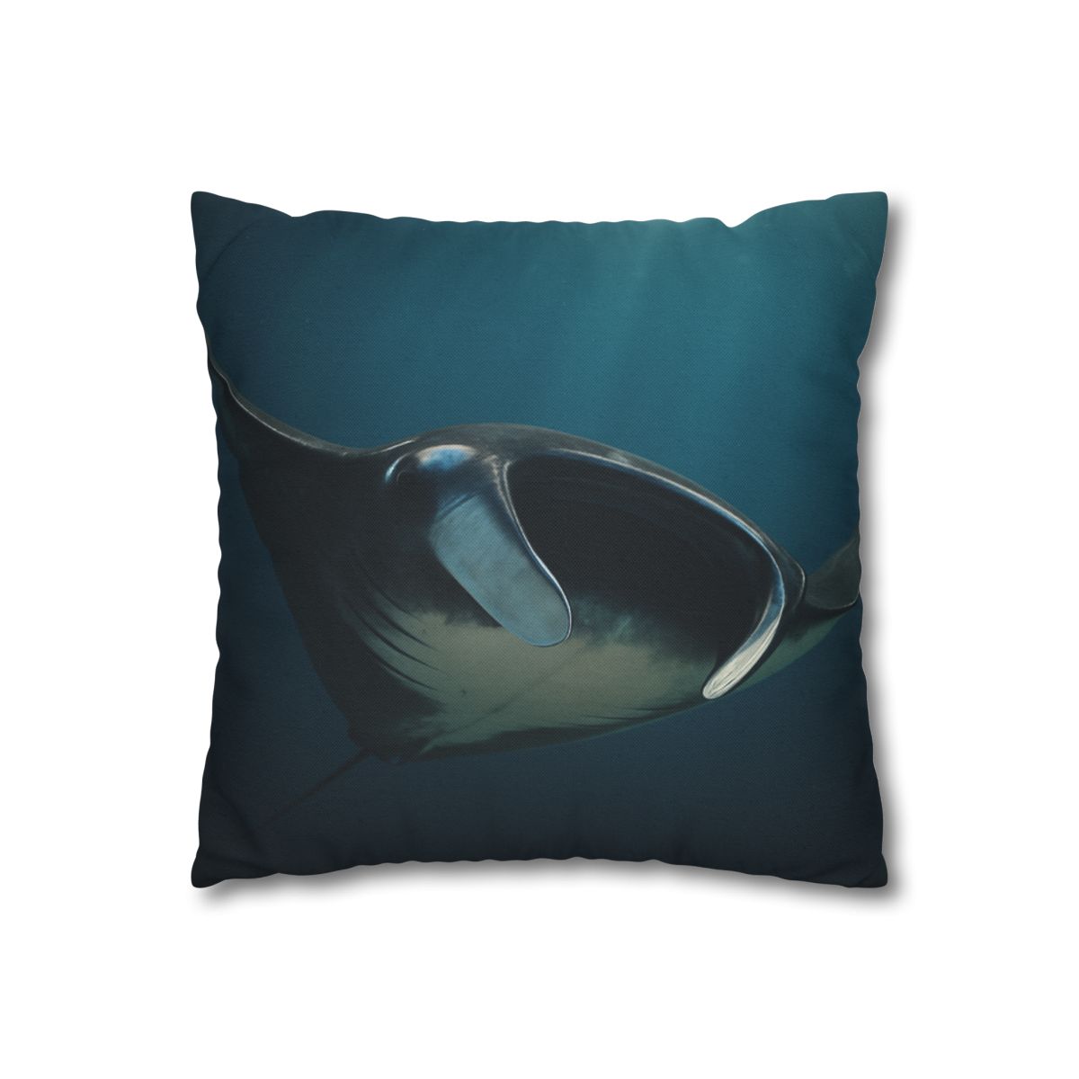 Starlit Glide Manta Ray soft cotton pillow cases