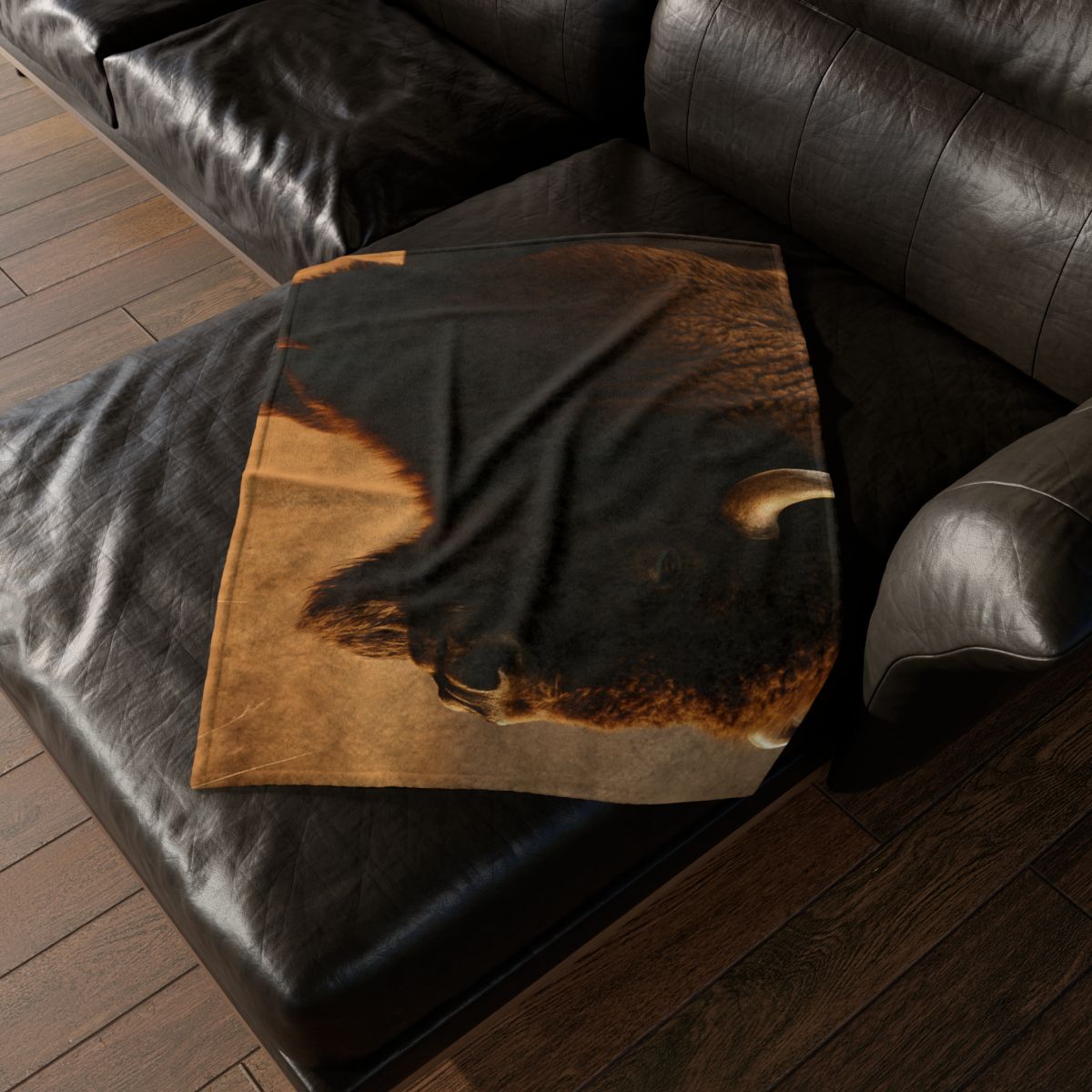 Prairie Thunder Bison stylish throw blankets