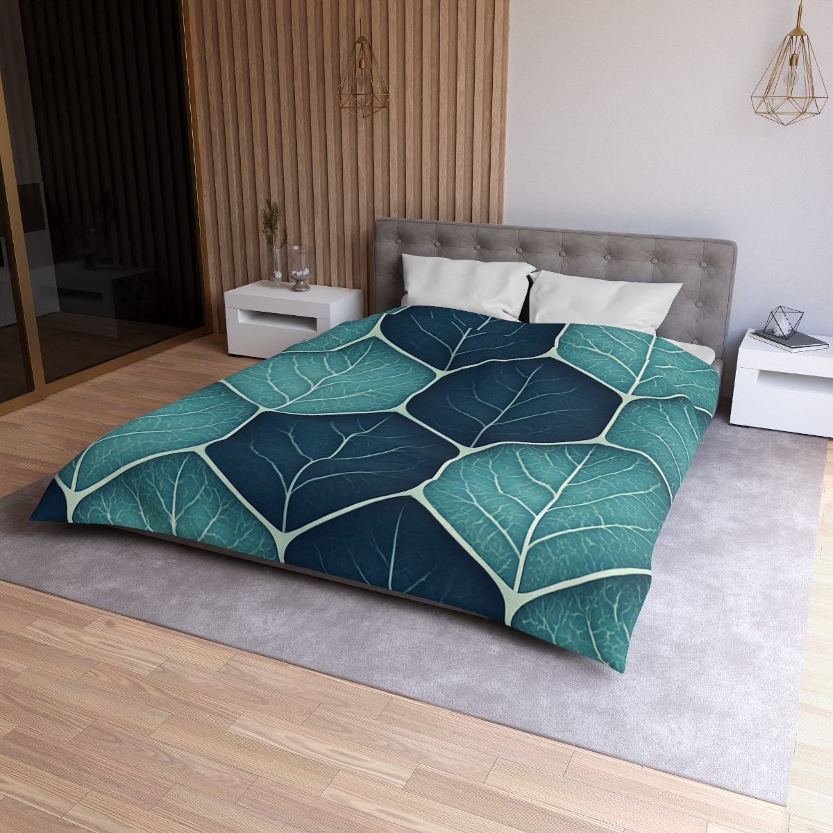 Leaf Lattice Radiance unique patterned duvets