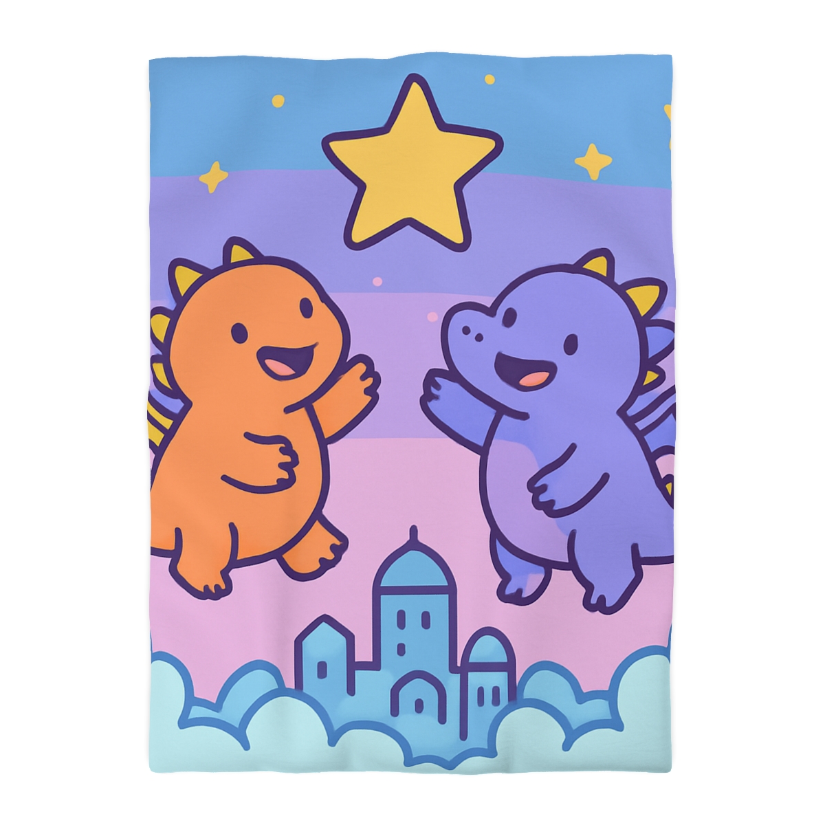 Starlight Cloud City Dragons warm winter duvets