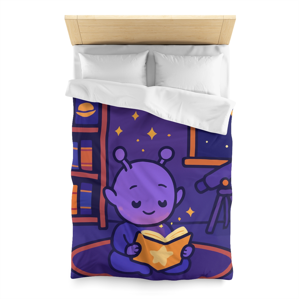 Library Of Floating Star Books personalized bedding duvets