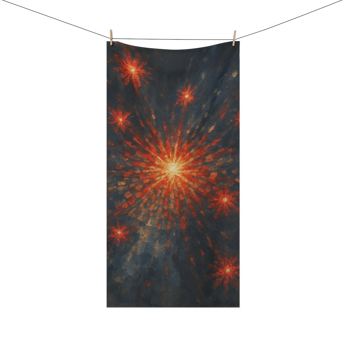 Starburst Mosaic Dawn custom towels