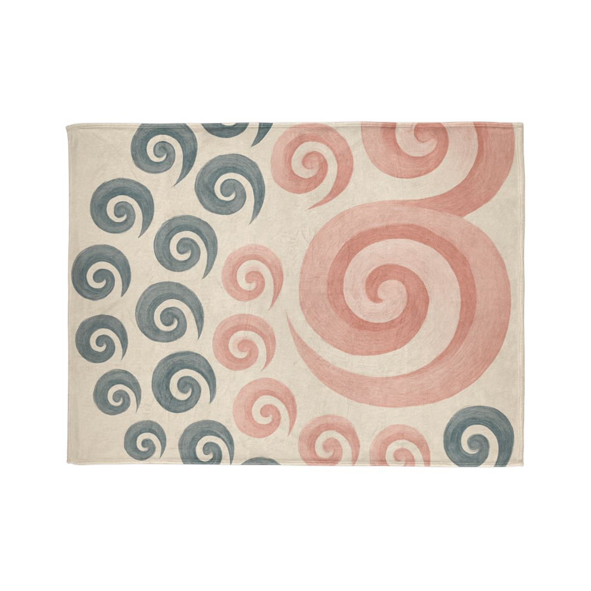 Curling Bud Spiral personalized cozy blankets