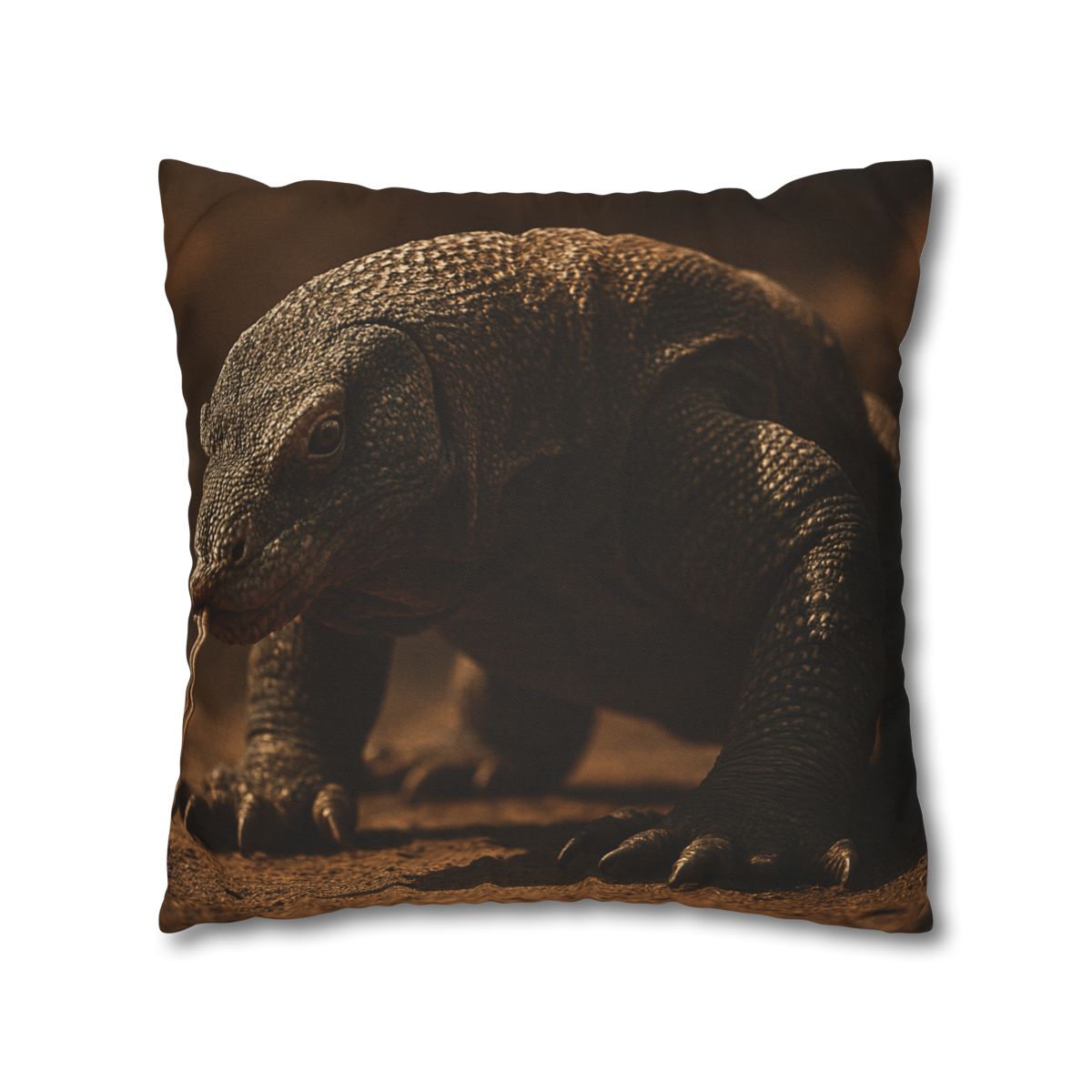 Ancient Sentinel Komodo Dragon trendy patterned pillow cases