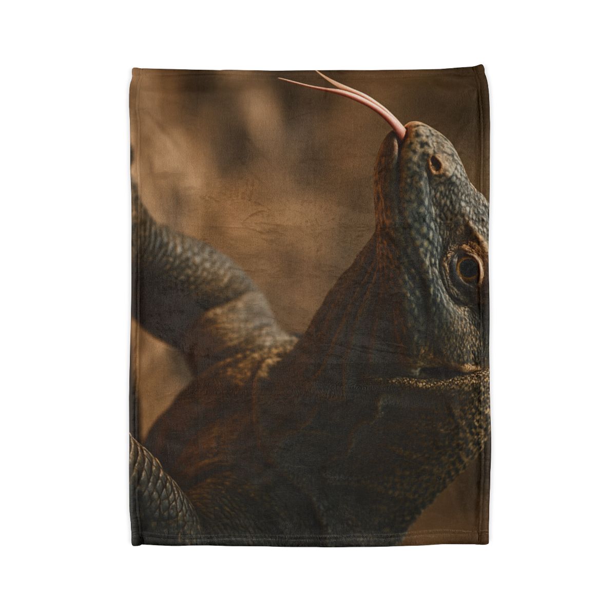 Ancient Sentinel Komodo Dragon personalized cozy blankets