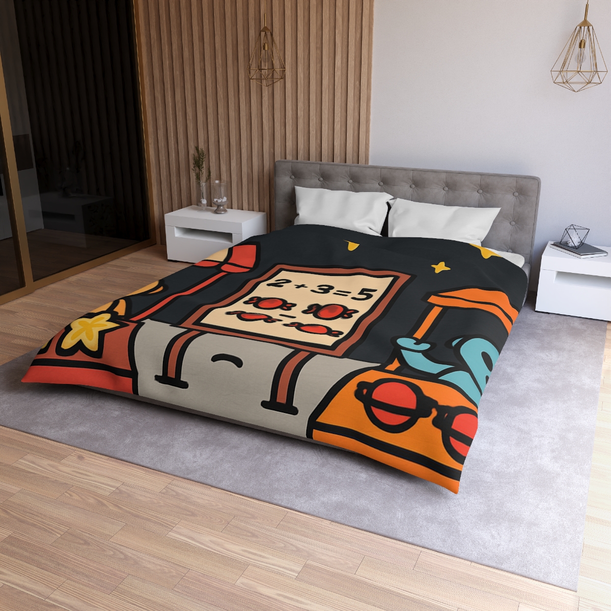 Moonlight Market Run By Friendly Robots warm winter duvets