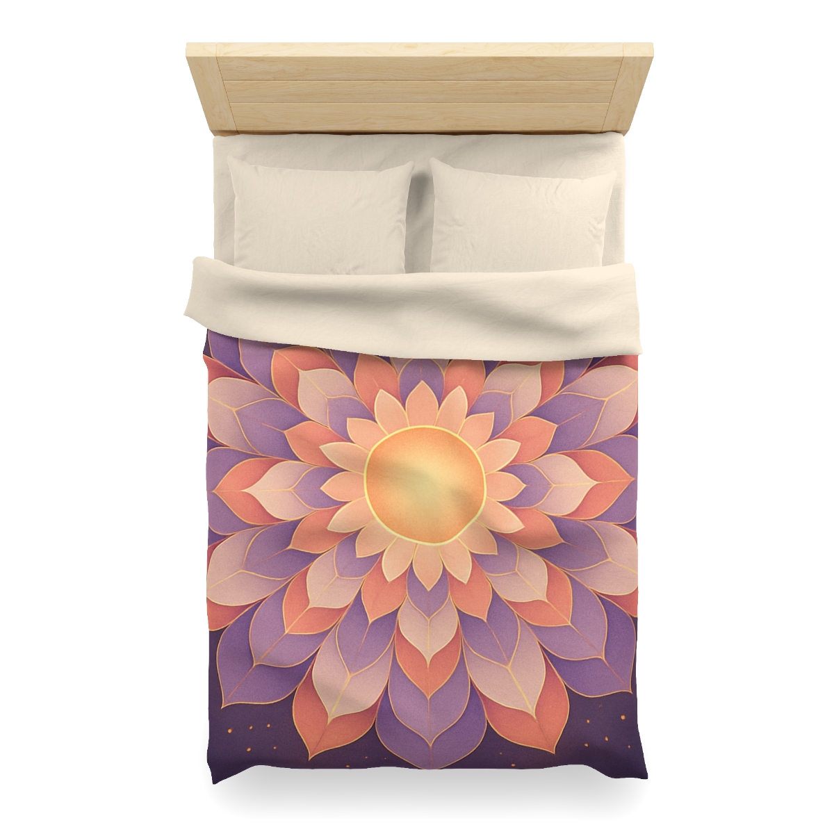 Petal Halo Mandala Drift soft comforter duvets