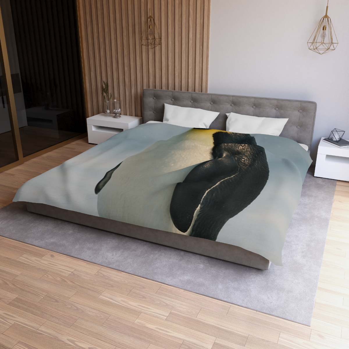 Aurora Drift Emperor Penguin warm winter duvets