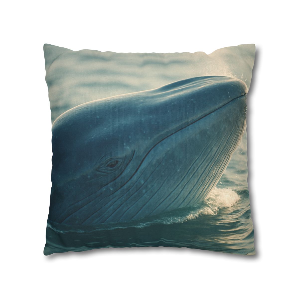 Ocean Song Blue Whale personalized pillow covers