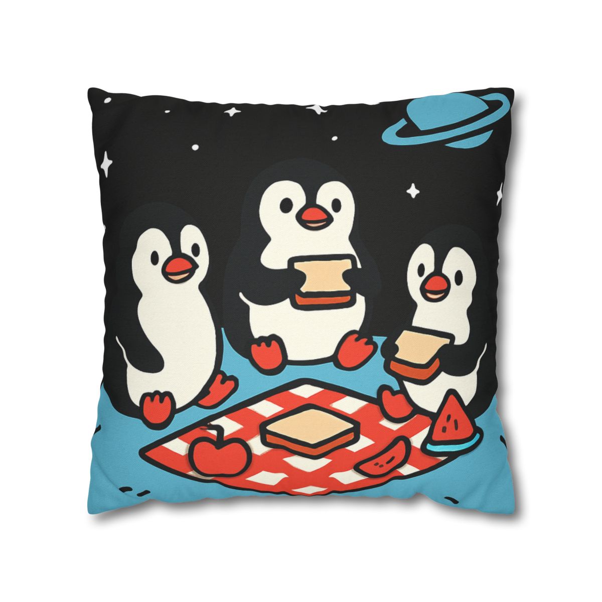 Planet Picnic Penguins custom pillow cases