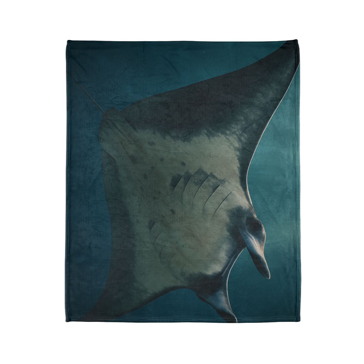 Blue Halo Giant Manta Ray unique gift blankets