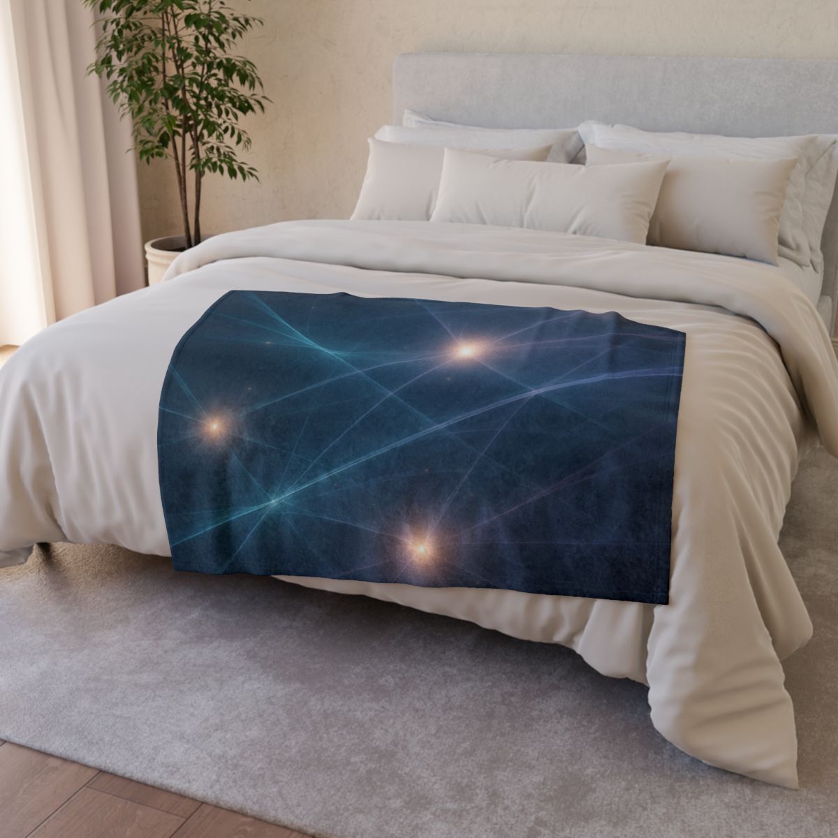 Luminous Web Filament warm winter blankets