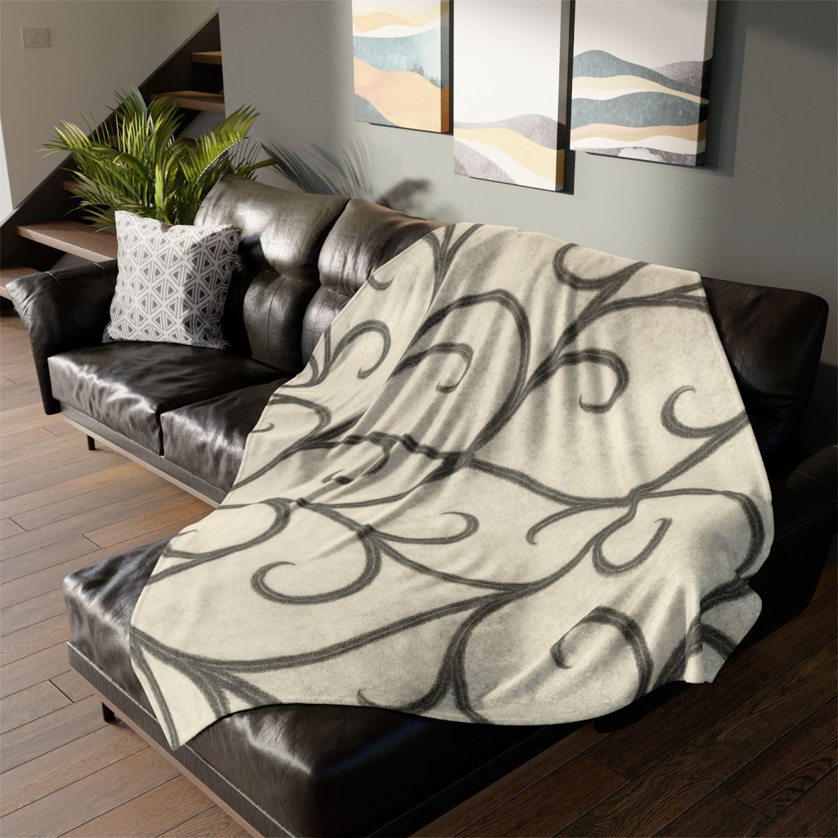 Vine Lattice Outline unique gift blanketscustom blankets