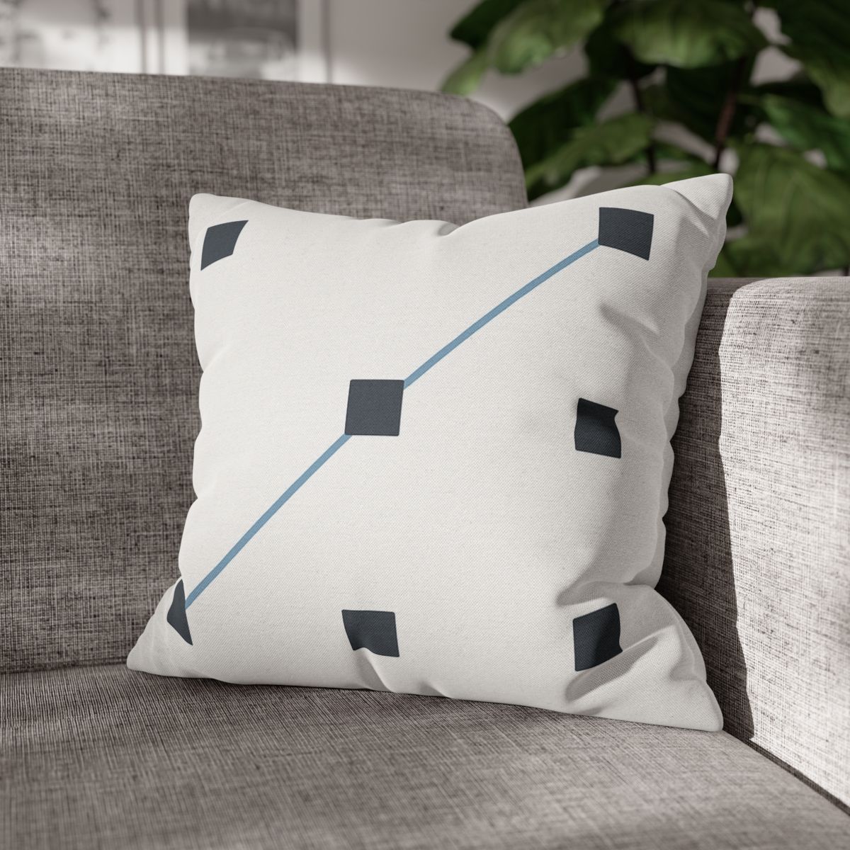 Diagonal Star Path Grid personalized pillow covers