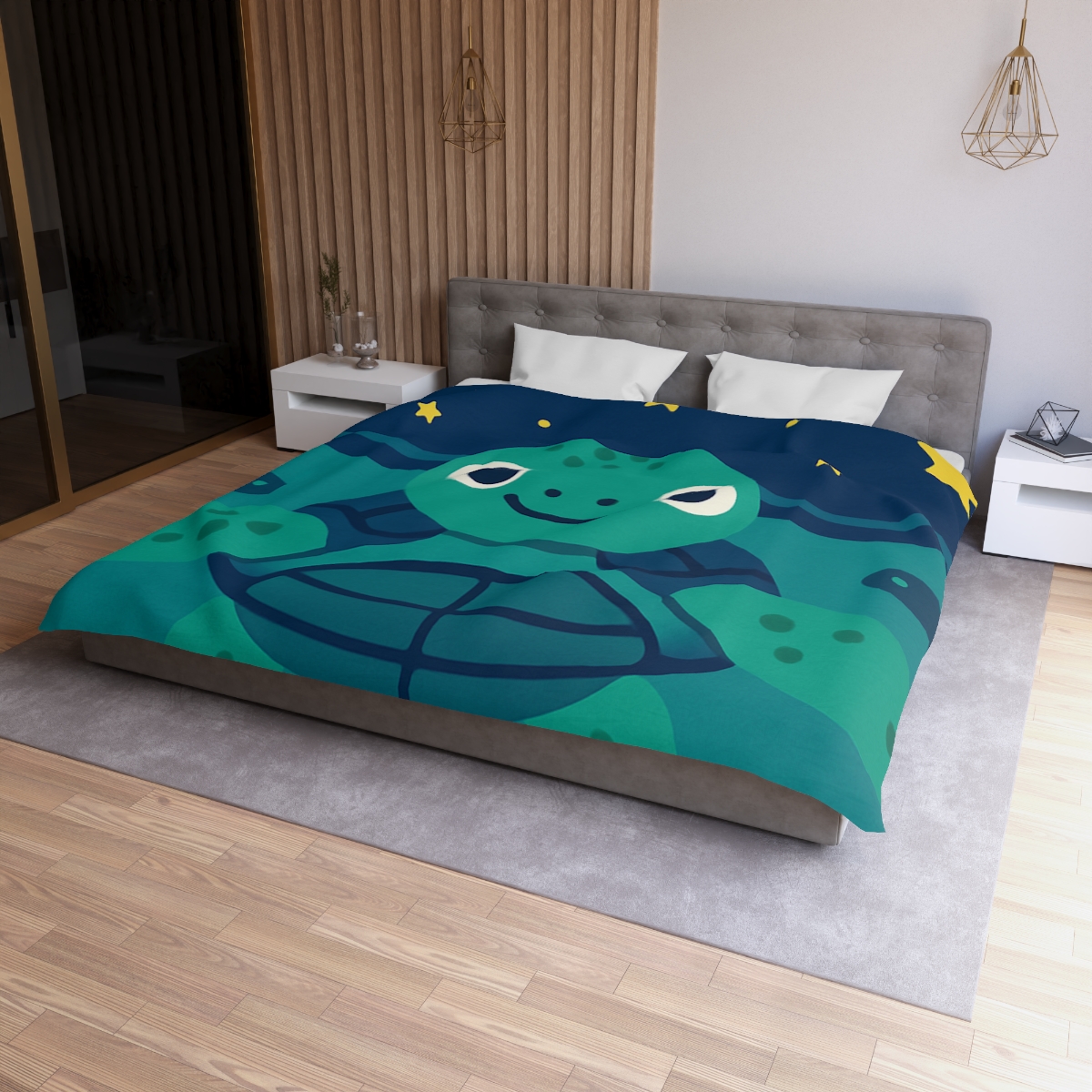 Starlight Sea Turtle unique patterned duvets