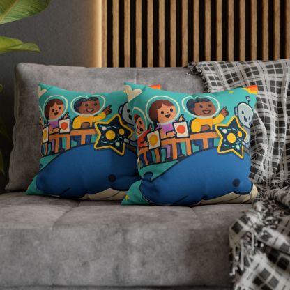 Comet Classroom In The Sky Whale designer print pillow cases