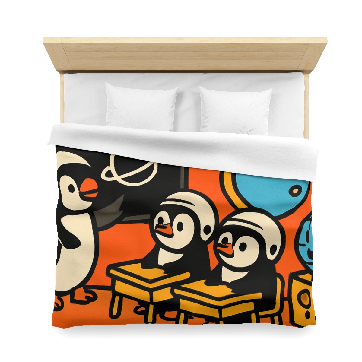 Rocket Classroom With Penguin Pilots duvets for gifts