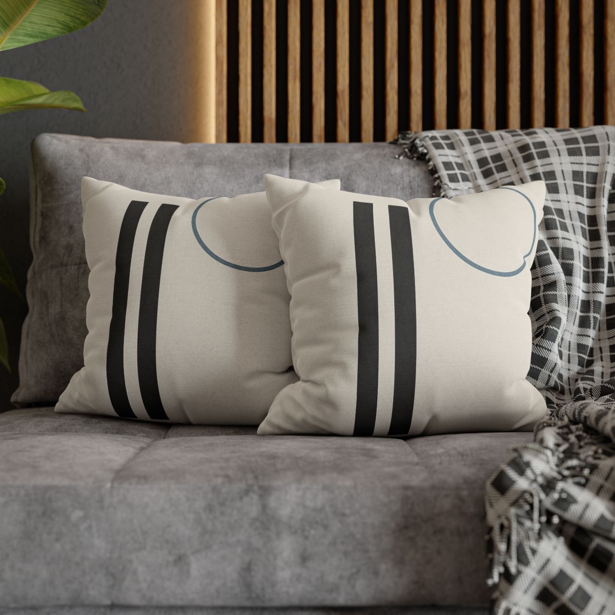 Split Column And Floating Ring designer print pillow cases