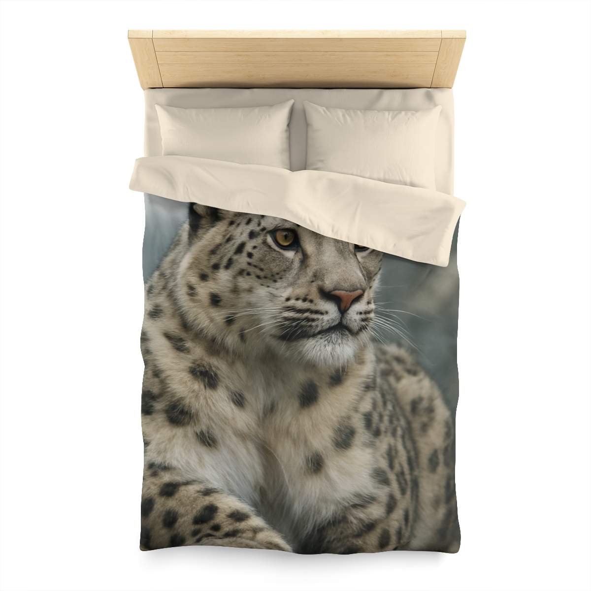 Highland Phantom Snow Leopard unique patterned duvets
