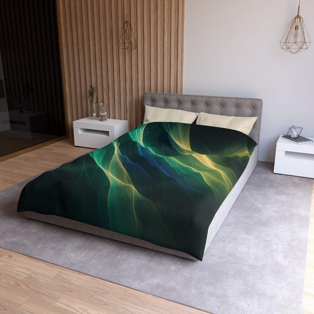 Veil Of Quantum Aurora stylish duvet covers