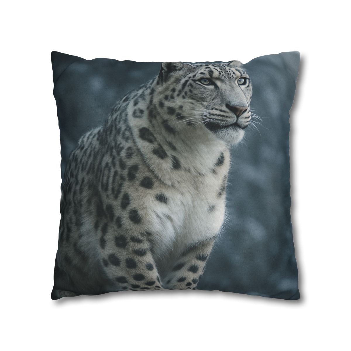 Crest Of Silence Snow Leopard soft cotton pillow cases