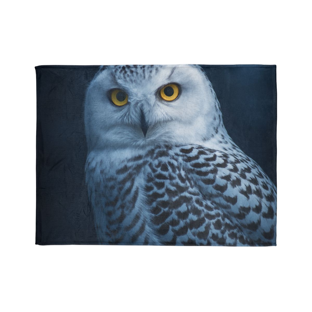 Midnight Watch Snowy Owl stylish throw blankets