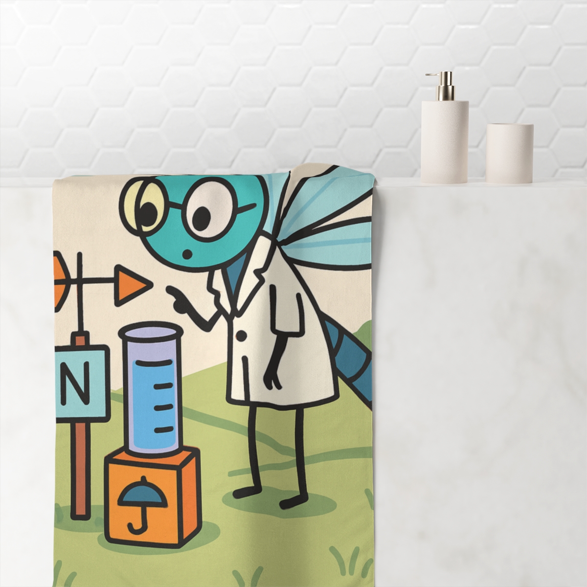 Dragonfly Weather Lab trendy hand towels