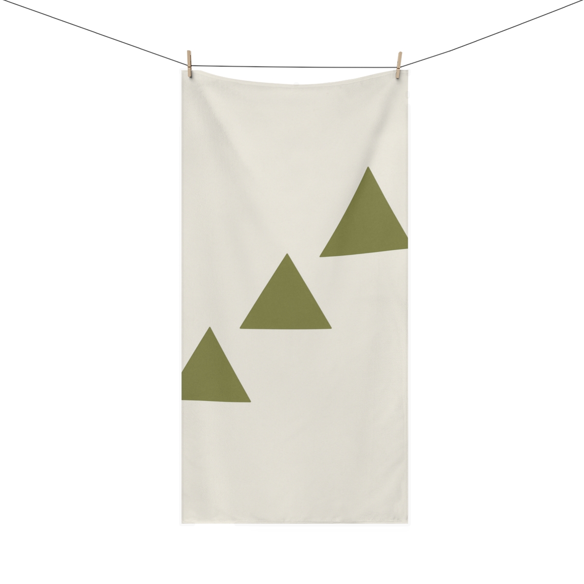 Sparse Triangle Rhythm personalized bath towels