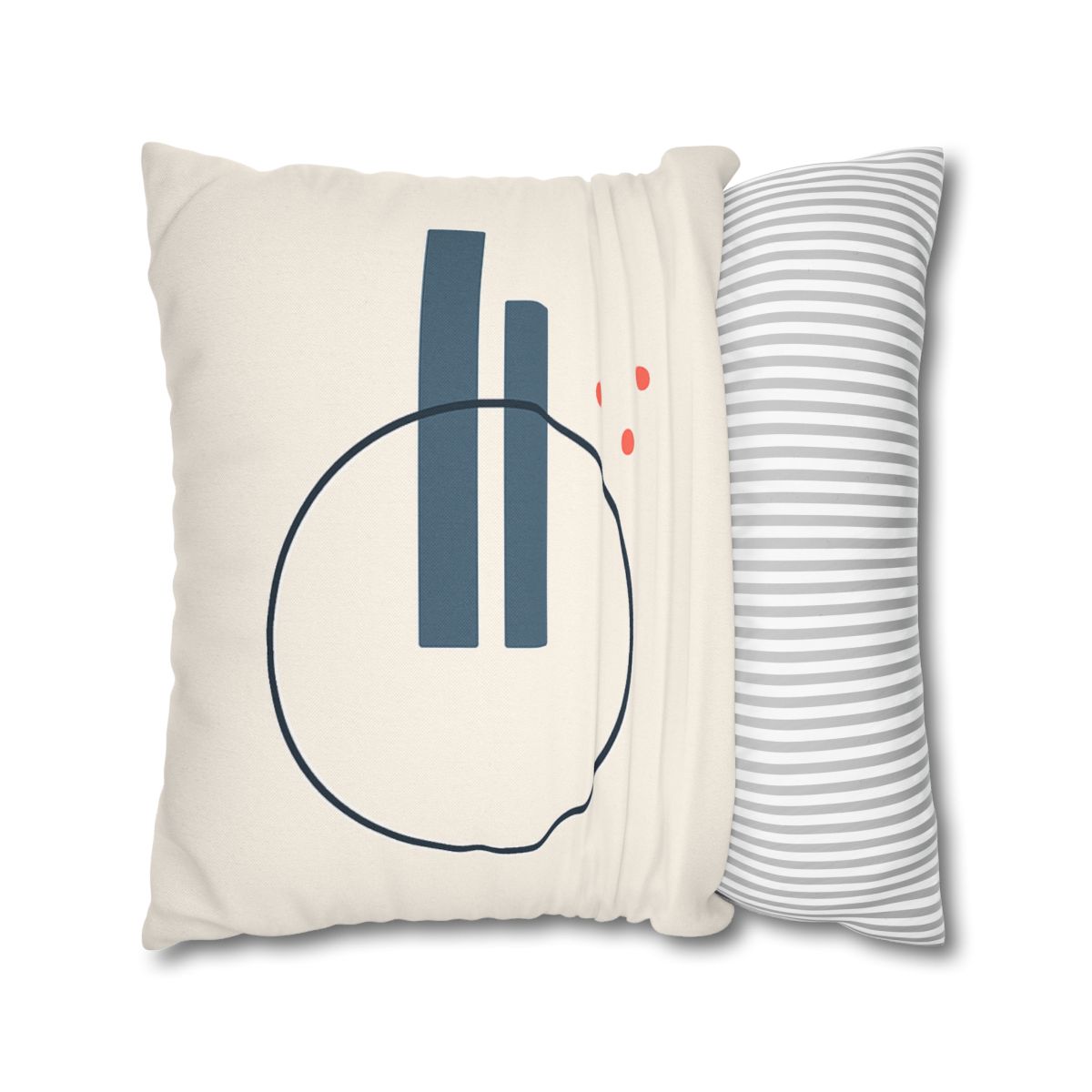 Offset Ring With Split Bars designer print pillow cases
