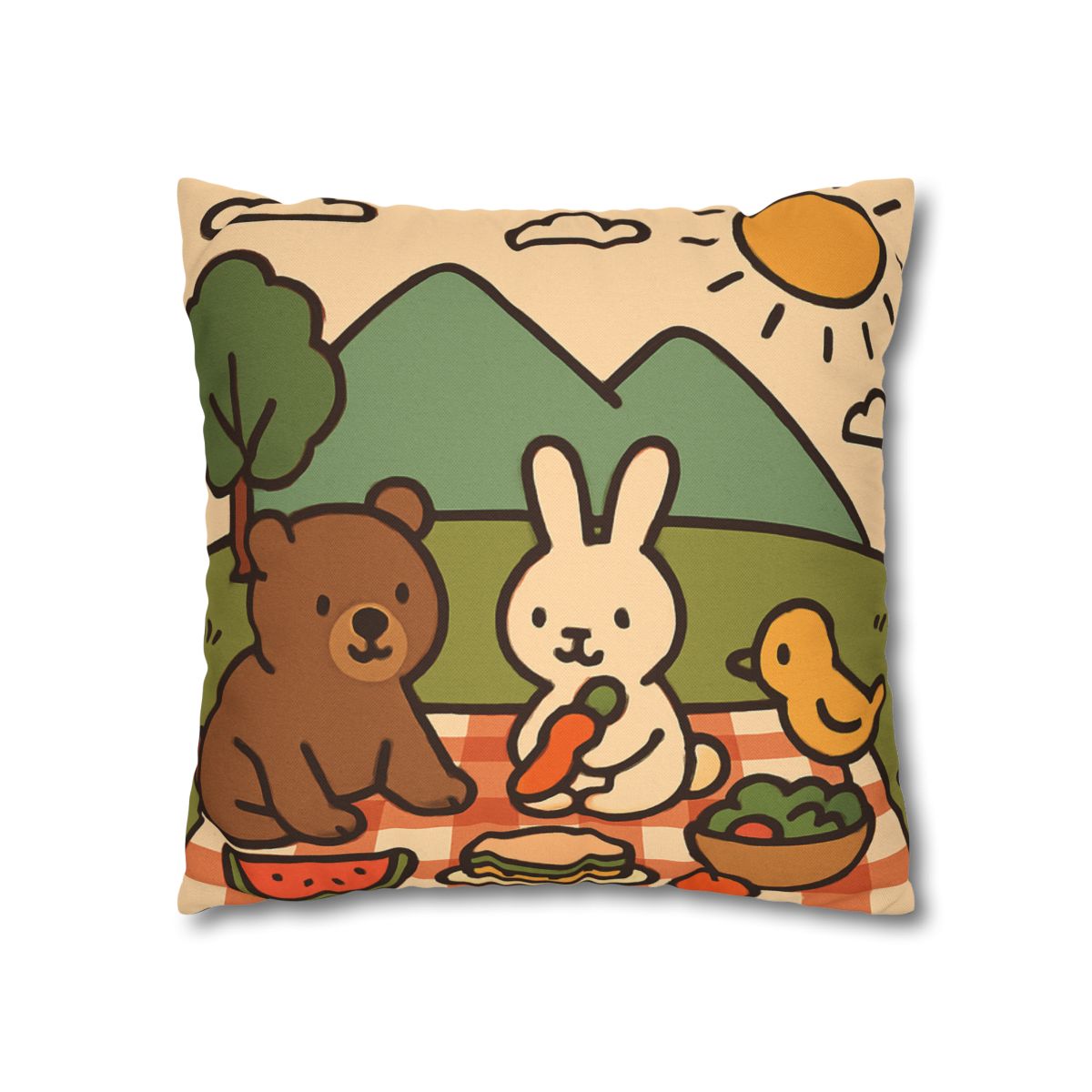 Mountain Picnic Pals custom pillow cases