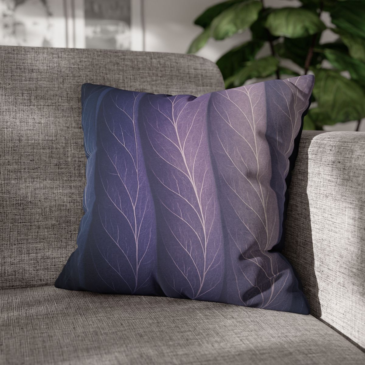 Leaf Vein Aurora Drapery stylish decorative pillowcases
