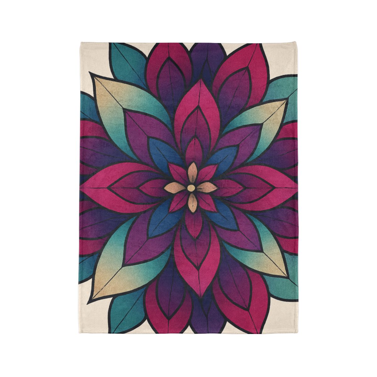 Petal Prism Overlap trendy patterned blankets