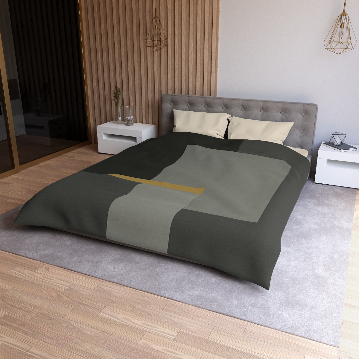 Offset Rectangles And Narrow Bridge warm winter duvets