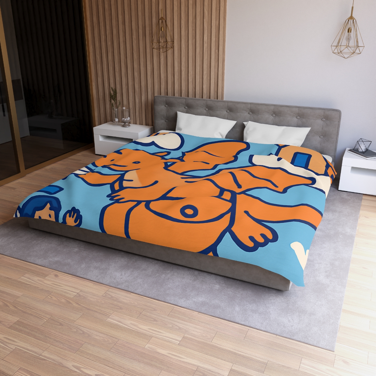 Cloud City Dragon Mail personalized bedding duvets