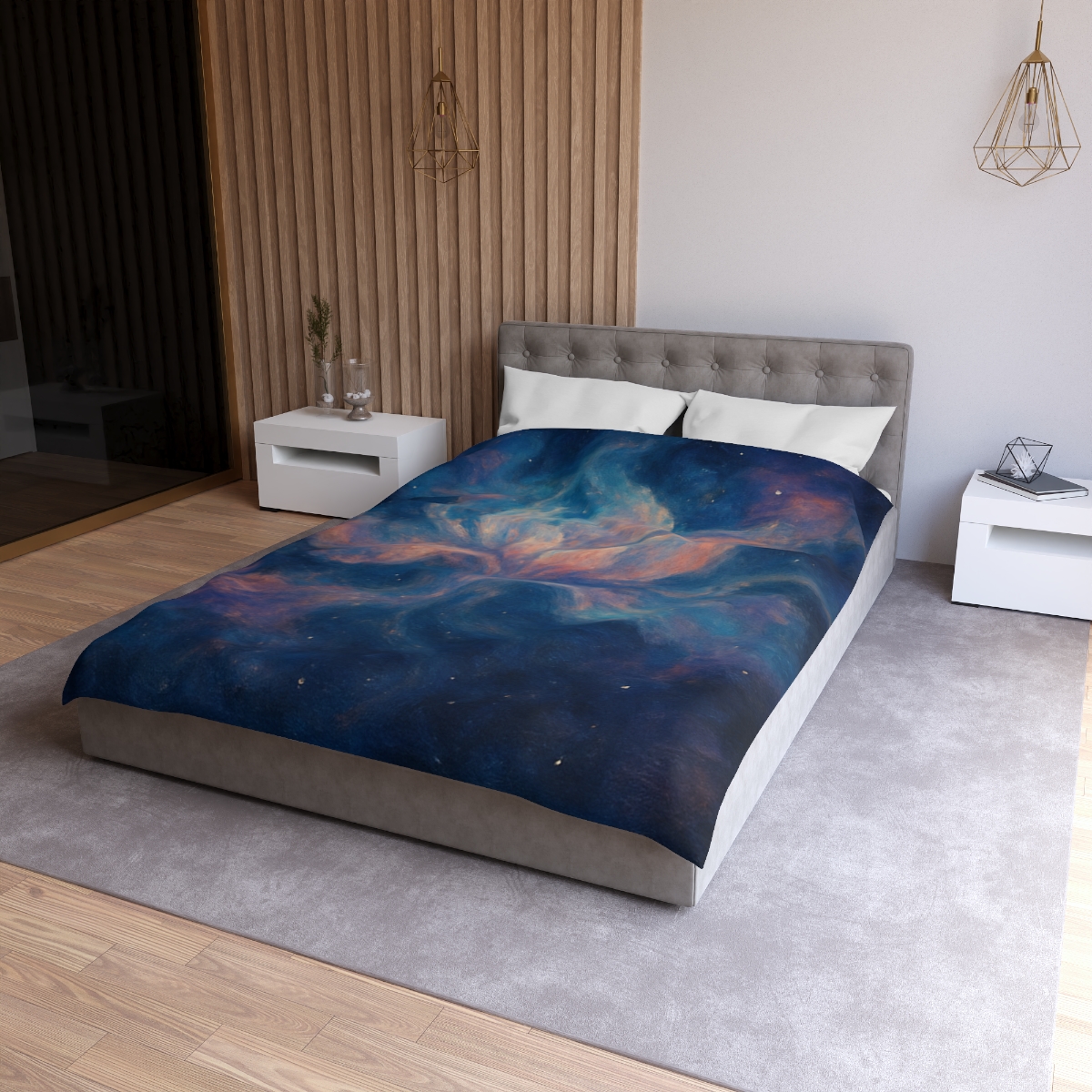 Velvet Plasma Bloom Tapestry custom duvets