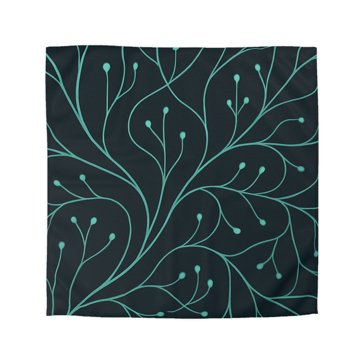 Vine Circuit Network designer printed duvets